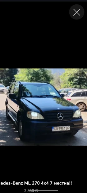 Mercedes-Benz ML 270 2.7 cdi 6+ 1 навигация - Car24.bg Mercedes-Benz ML 270 2.7 cdi 6+ 1 навигация