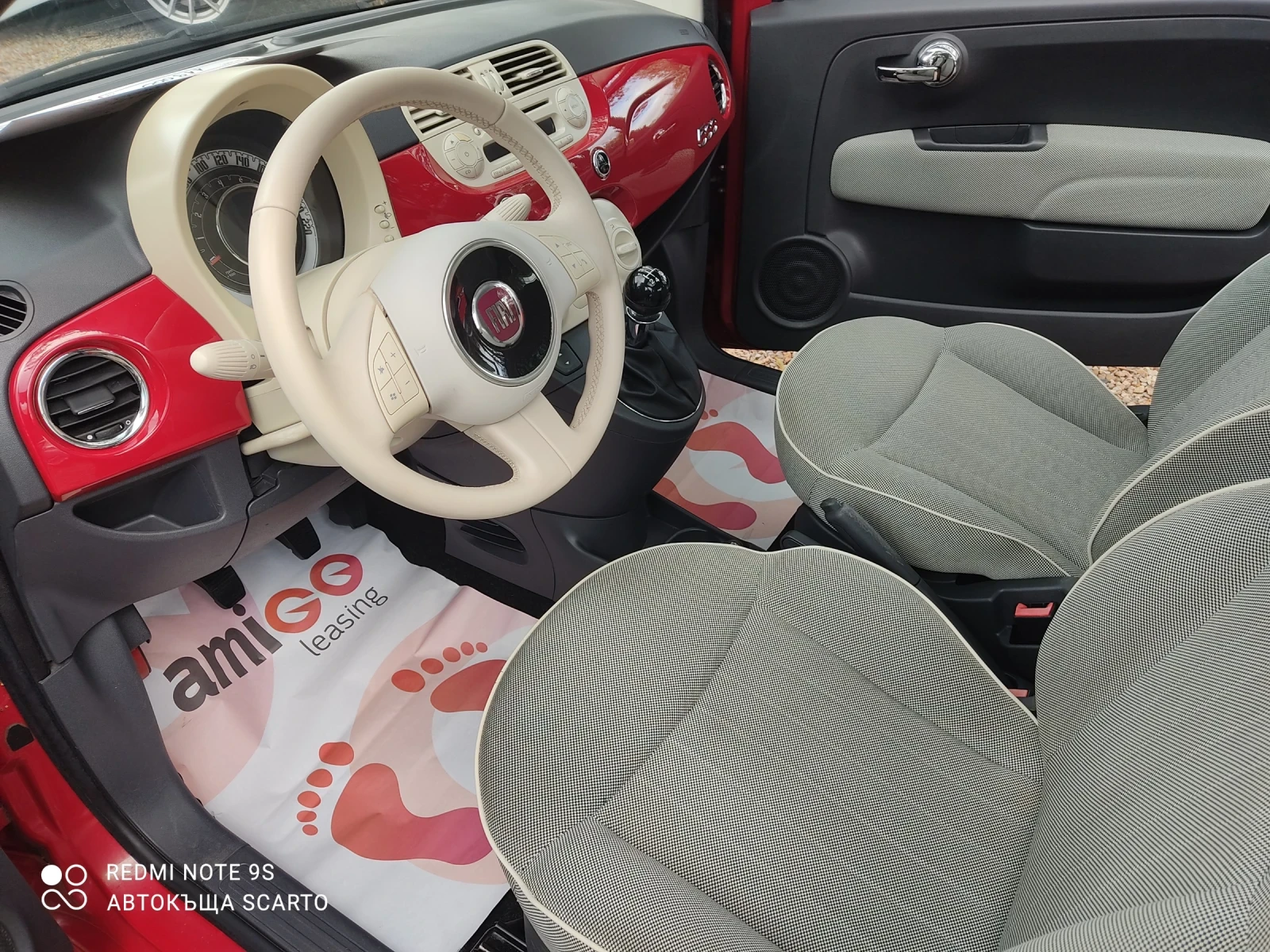 Fiat 500 1.2/69kc, бензин, климатик, панорама, 119х.км  - изображение 9 | Auto.bg Fiat 500 1.2/69kc, бензин, климатик, панорама, 119х.км  - изображение 9