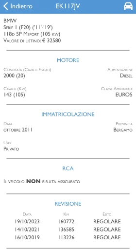 BMW 118 2.0D 143 К.С. !РЕАЛНИ КИЛОМЕТРИ! НОВ ВНОС ИТАЛИЯ - 14900 лв. / 7618.25 € - 81218386 17 | Car24.bg BMW 118 2.0D 143 К.С. !РЕАЛНИ КИЛОМЕТРИ! НОВ ВНОС ИТАЛИЯ - 14900 лв. / 7618.25 € - 81218386 17