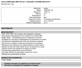 Citroen Berlingo 1.5 HDi - 35000 лв. / 17895.22 € - 85122478 16 | Car24.bg Citroen Berlingo 1.5 HDi - 35000 лв. / 17895.22 € - 85122478 16