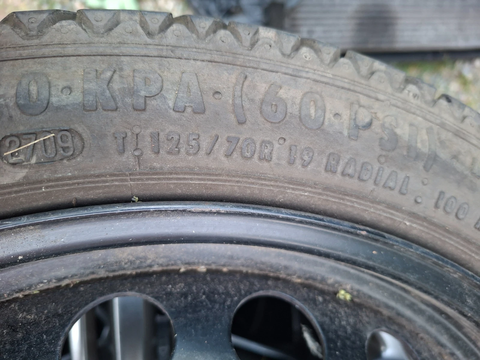 Гуми с джанти Continental 125/70R19, снимка 2 - Гуми и джанти - 55152486