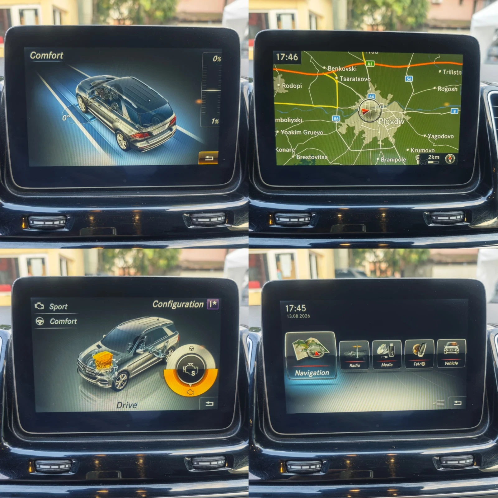 Mercedes-Benz GLE 350 AMG, НАВИ, ПОДГРЕВ, HARMAN KARDON, ФУЛ, снимка 14 - Автомобили и джипове - 55658034
