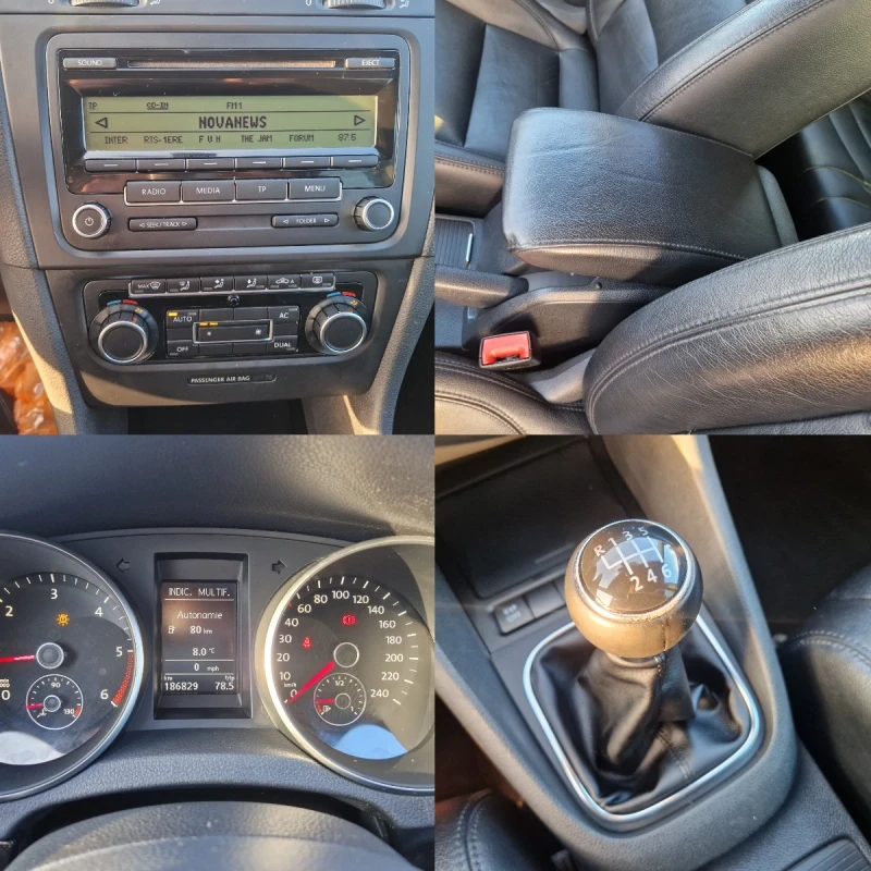 VW Golf 2.0 TDI 6 Скорости!Кожен салон!, снимка 14 - Автомобили и джипове - 48310883