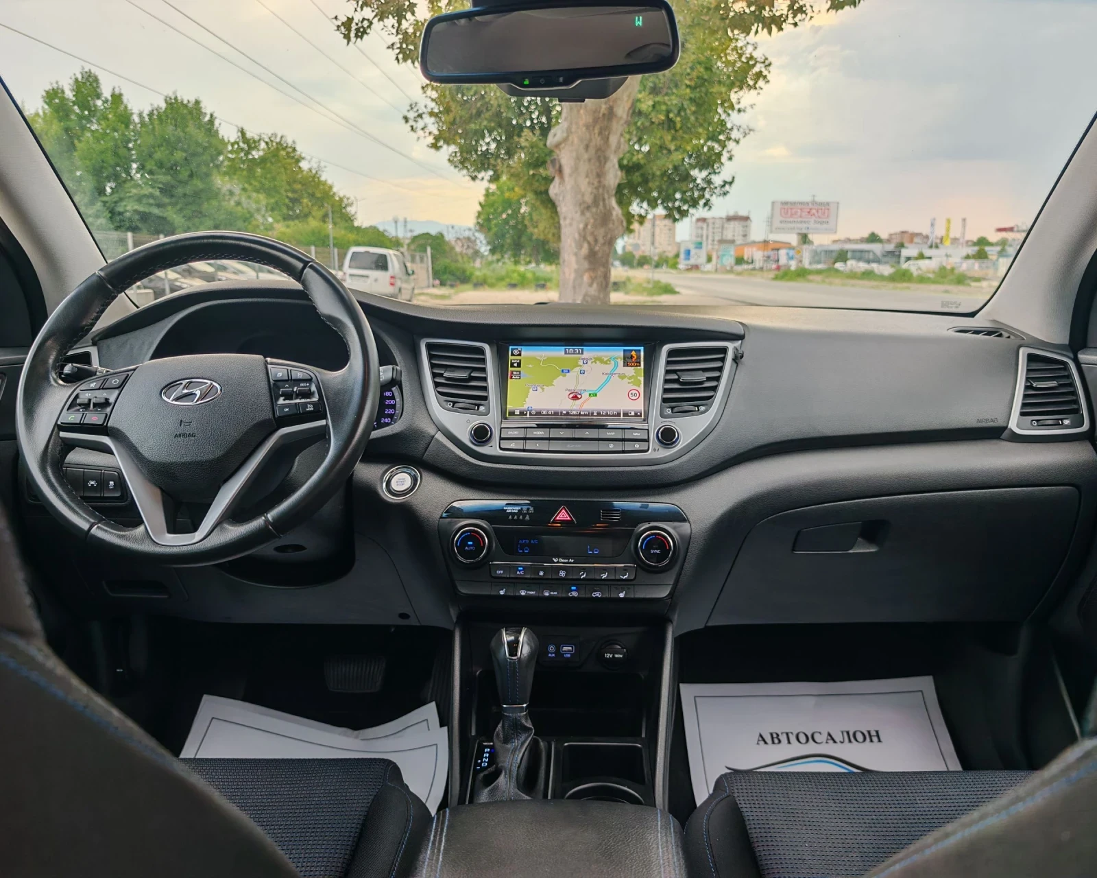 Hyundai Tucson 1.7 ДИЗЕЛ 141 К.С. АВТОМАТ! 126 000 КМ! НОВА, снимка 12 - Автомобили и джипове - 55317853