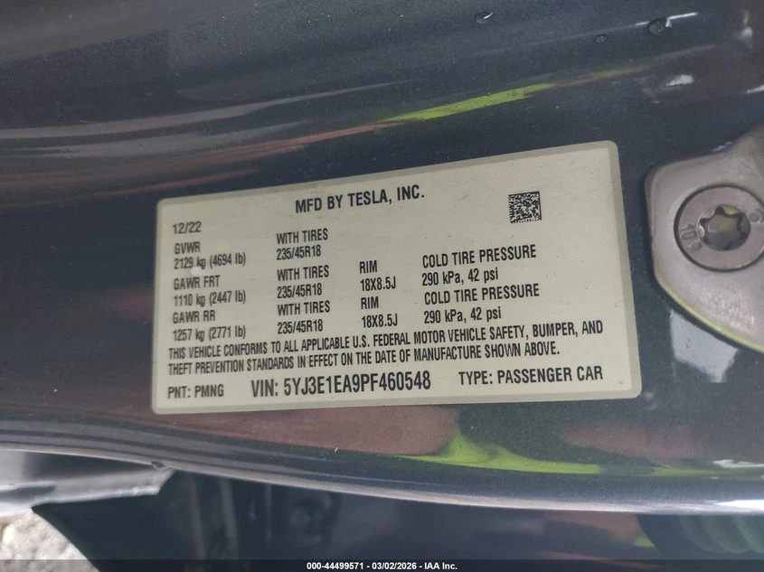 Tesla Model 3 Rear-Wheel Drive, снимка 9 - Автомобили и джипове - 54240682