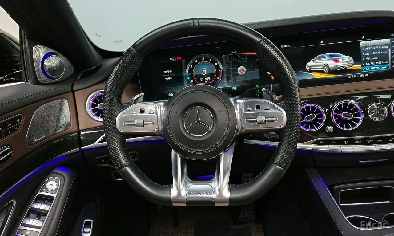 Mercedes-Benz S 63 AMG S* 4MATIC+ BURMESTER* ОБДУХ* LANE ASS* ПАНО* HUD* , снимка 12 - Автомобили и джипове - 54667687