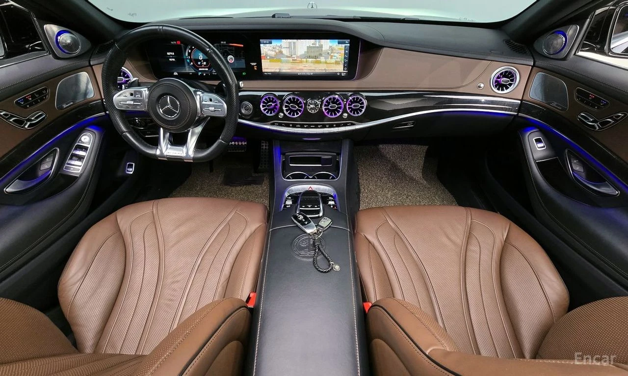 Mercedes-Benz S 63 AMG S* 4MATIC+ BURMESTER* ОБДУХ* LANE ASS* ПАНО* HUD* , снимка 6 - Автомобили и джипове - 54667687