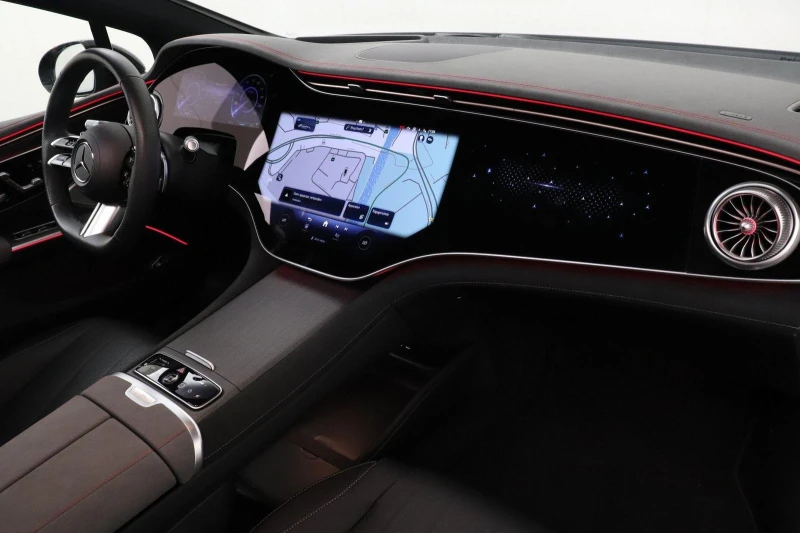 Mercedes-Benz EQS 450+ /AMG/4-MATIC/HYPERSCREEN/BURM/PANO/125kWh/360, снимка 13 - Автомобили и джипове - 52934432