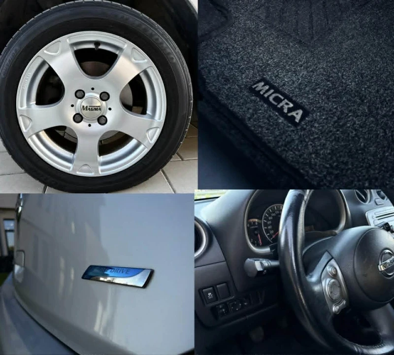 Nissan Micra 1.2i* РЕГИСТРИРАН* КЛИМАТРОНИК* АВТОПИЛОТ* ЕВРО 5, снимка 16 - Автомобили и джипове - 55957735