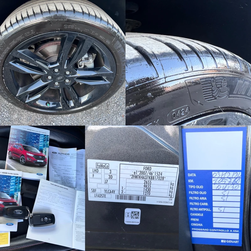 Ford Edge 2.0 TDCI ST-Line 4X4 Bi-Turbo PANO ОБДУХВАНЕ FULL, снимка 15 - Автомобили и джипове - 52250971