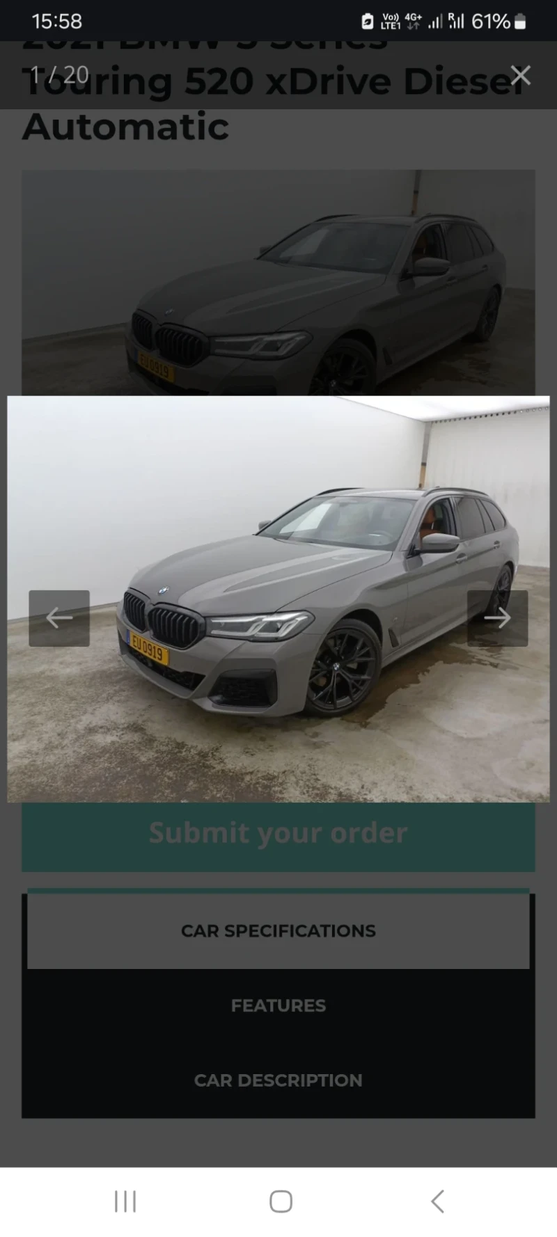 BMW 520 Touring  xDrive , снимка 1 - Автомобили и джипове - 48443509