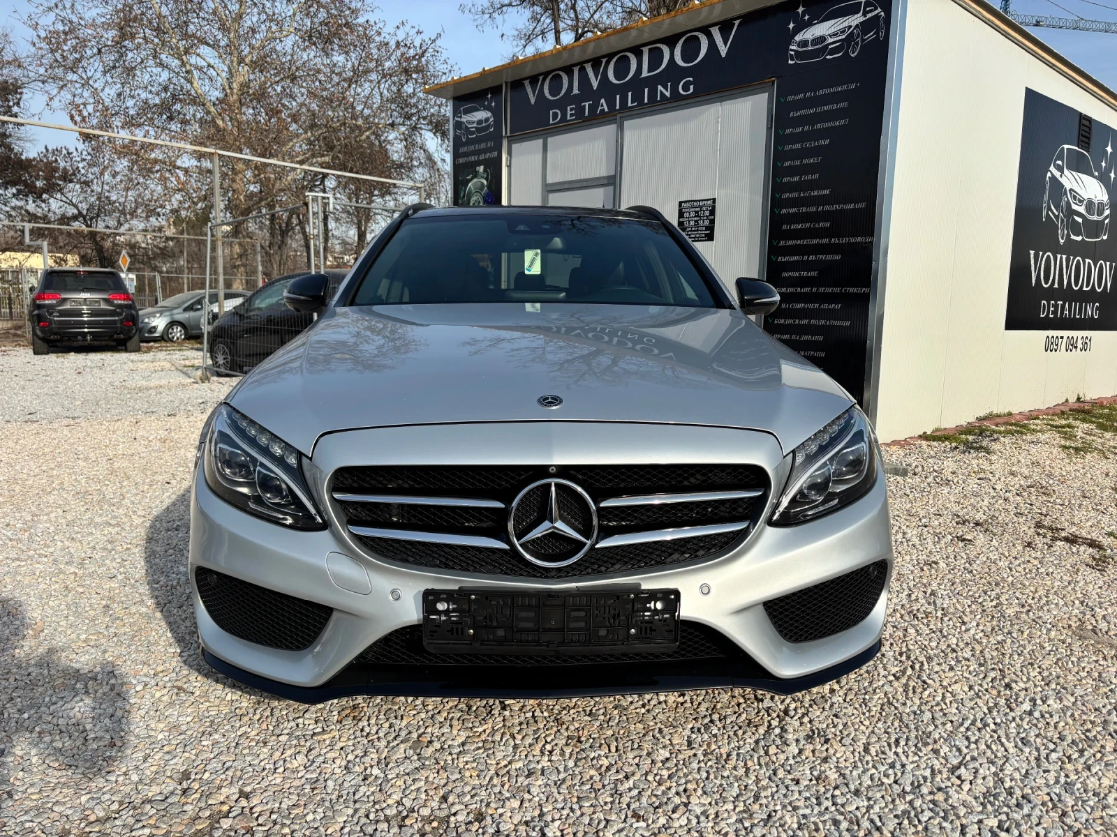 Mercedes-Benz C 220 4x4 360 камери панорама кожа, снимка 1
