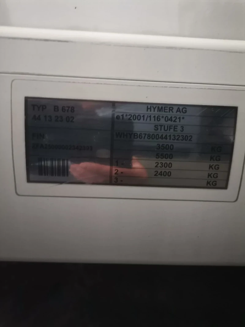 Кемпер HYMER / ERIBA B 678, снимка 4 - Каравани и кемпери - 55044704