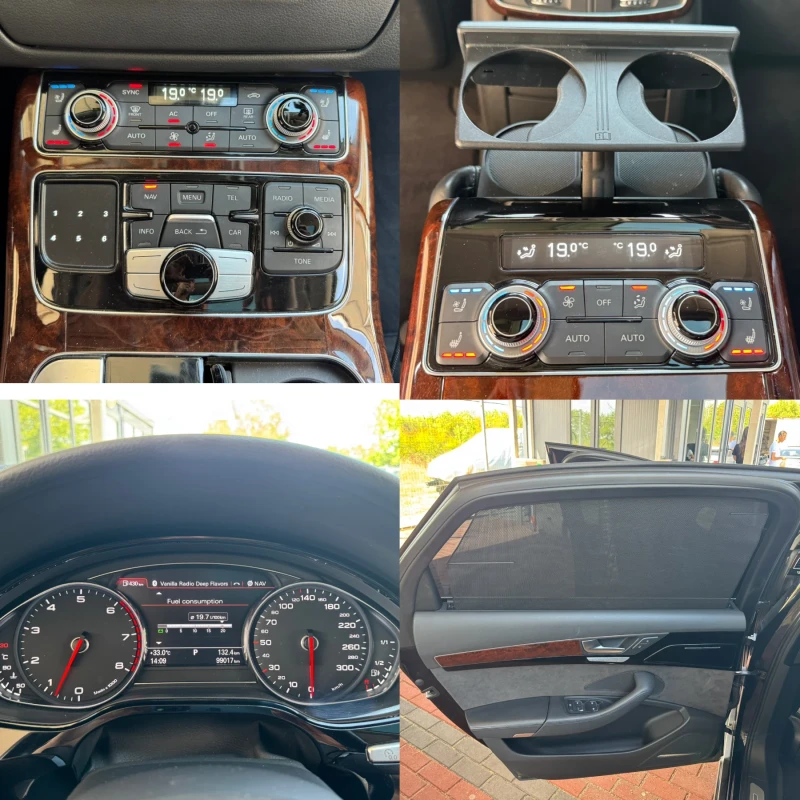 Audi A8 4.0TFSI#LOND#FULLED#PANORAMA#99000KM#360* CAM, снимка 16 - Автомобили и джипове - 51605084