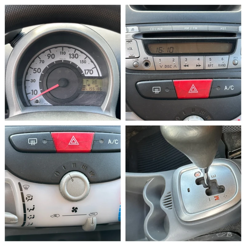 Toyota Aygo 1.0i 12V (67 кс) Automatic/155 000km/от Тойота БГ, снимка 14 - Автомобили и джипове - 44862078
