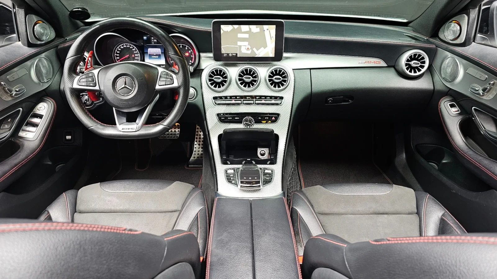 Mercedes-Benz C 43 AMG HEAD-UP* F1* BURMASTER* DYNAMICA* КРАЙНА ЦЕНА, снимка 6 - Автомобили и джипове - 54388307