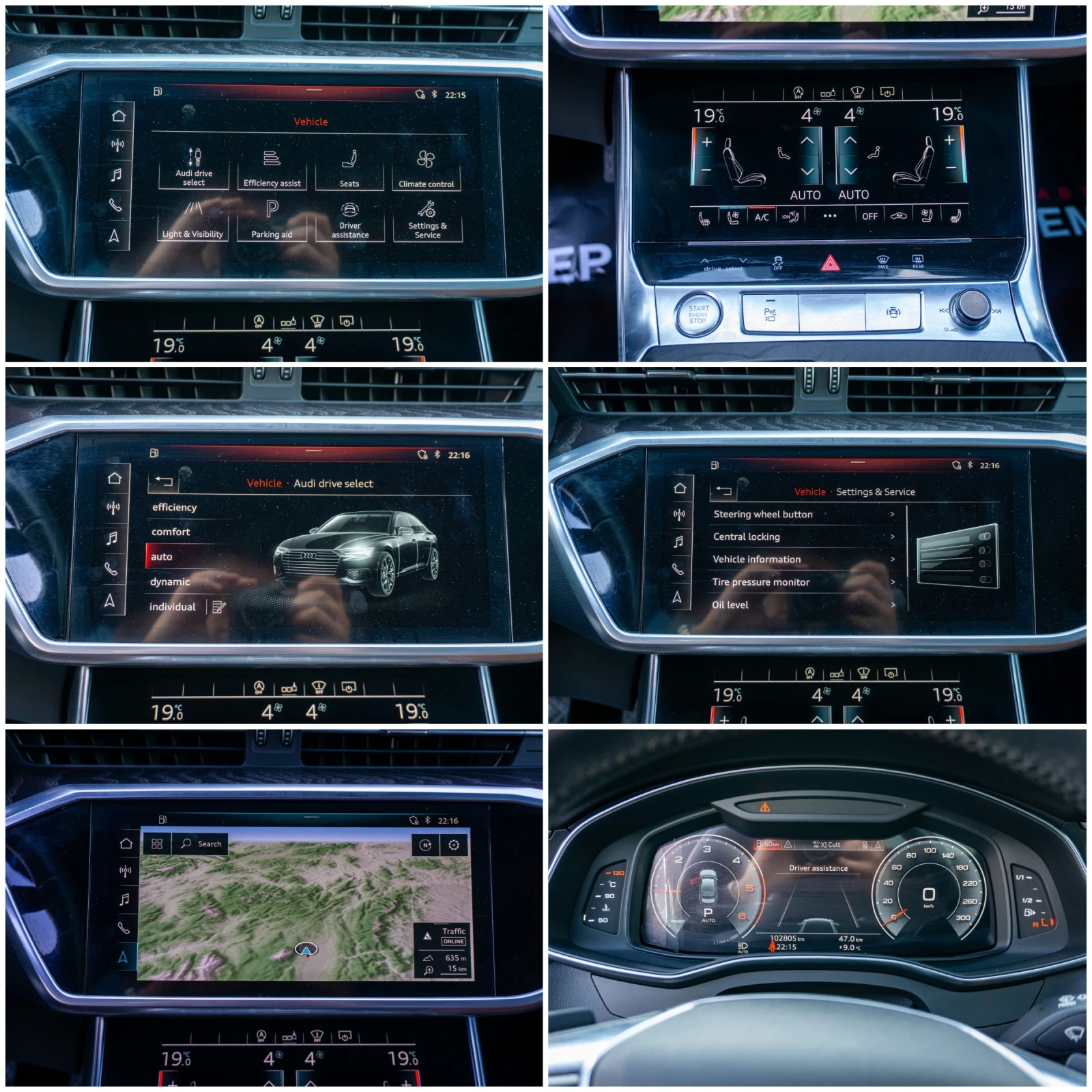 Audi A6 40TDI S-LINE MATRIX 360  HEADUP AUDIVIRTUAL 2019   | Mobile.bg   16