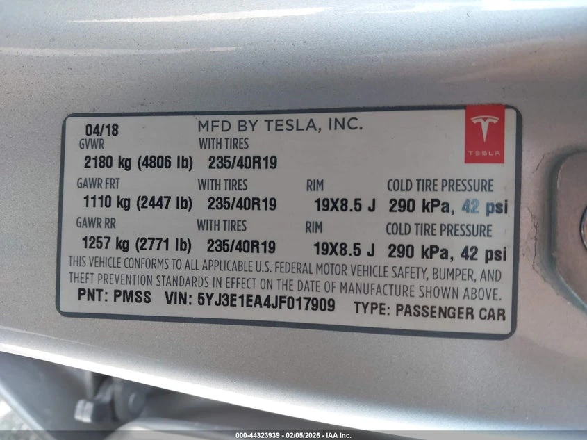 Tesla Model 3 Long Range Battery RWD * CARFAX* , снимка 9 - Автомобили и джипове - 54621582