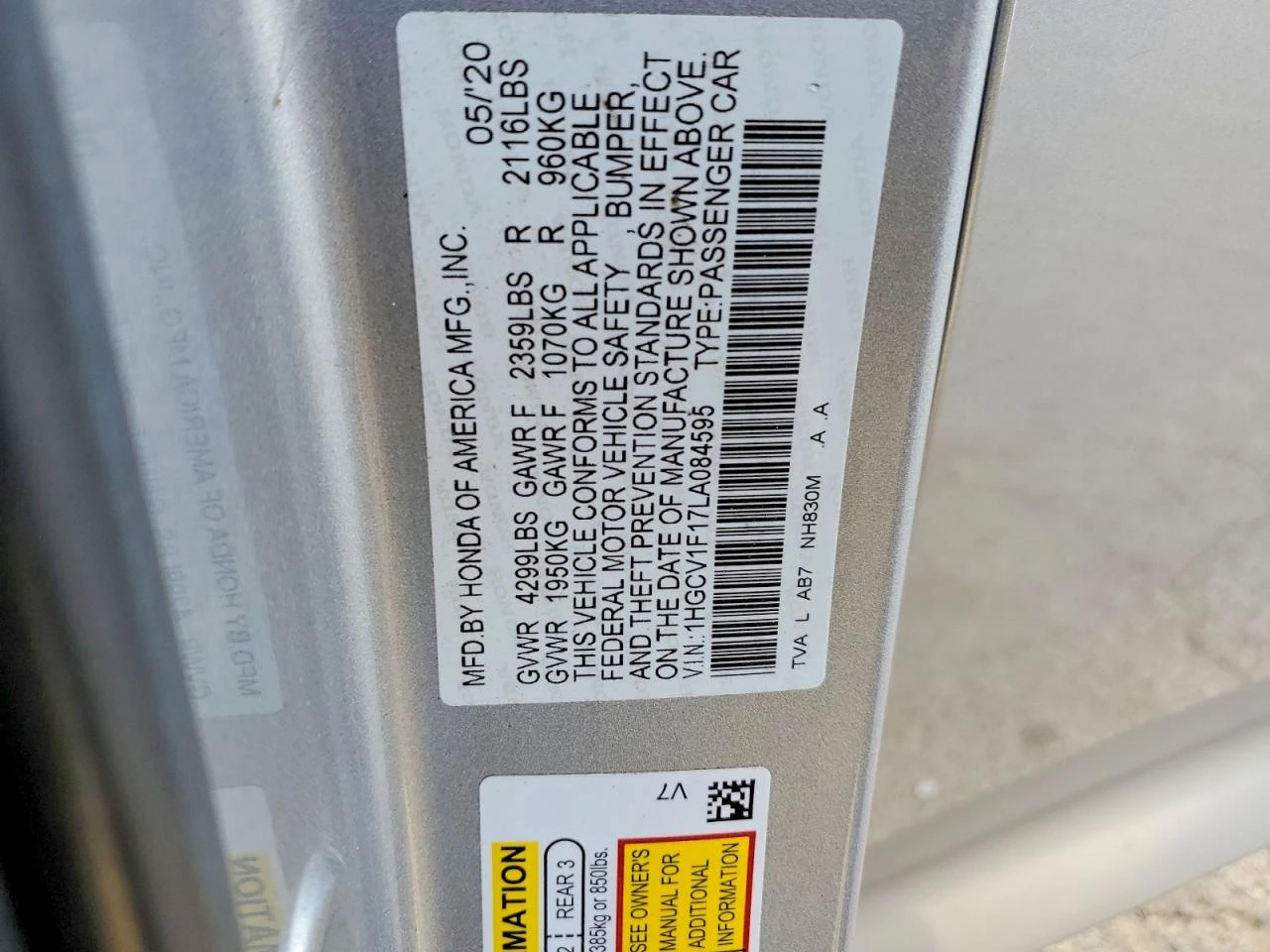 Honda Accord 1.5l Lx, снимка 12 - Автомобили и джипове - 55107180