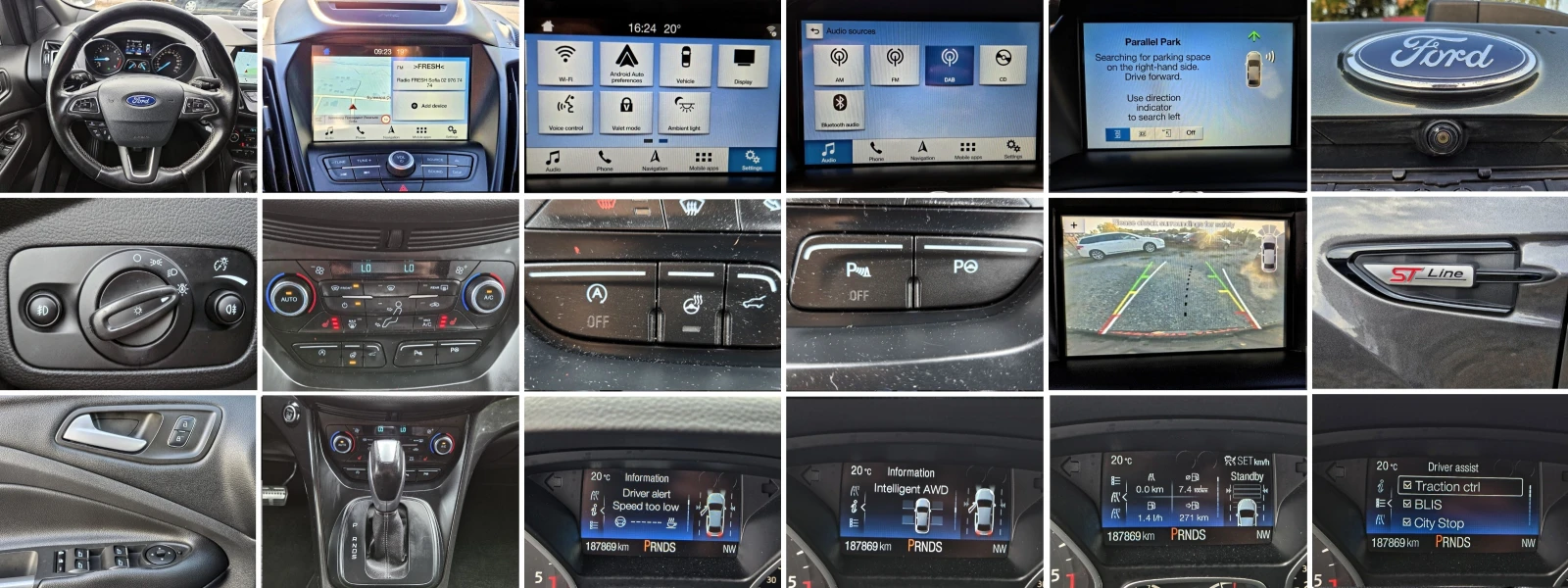 Ford Kuga ST 2.0D 4x4 180hp TITANIUM/DSTR/KEYLESS/NAVI, снимка 13 - Автомобили и джипове - 56205123