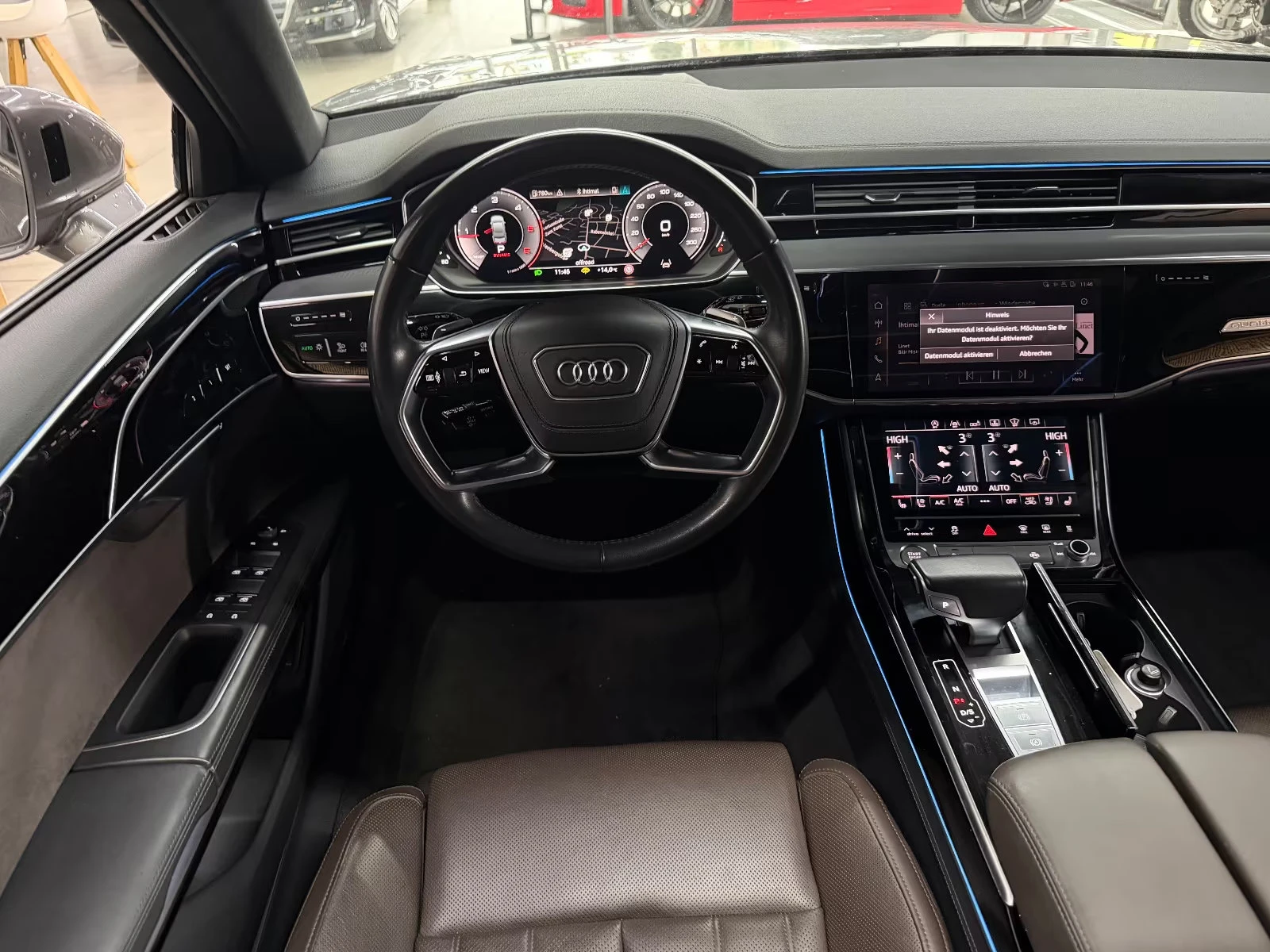 Audi A8 50/286HP/LONG/SLINE/PANO/HUD360/MASS/TV/B&O/145z, снимка 8 - Автомобили и джипове - 53796960