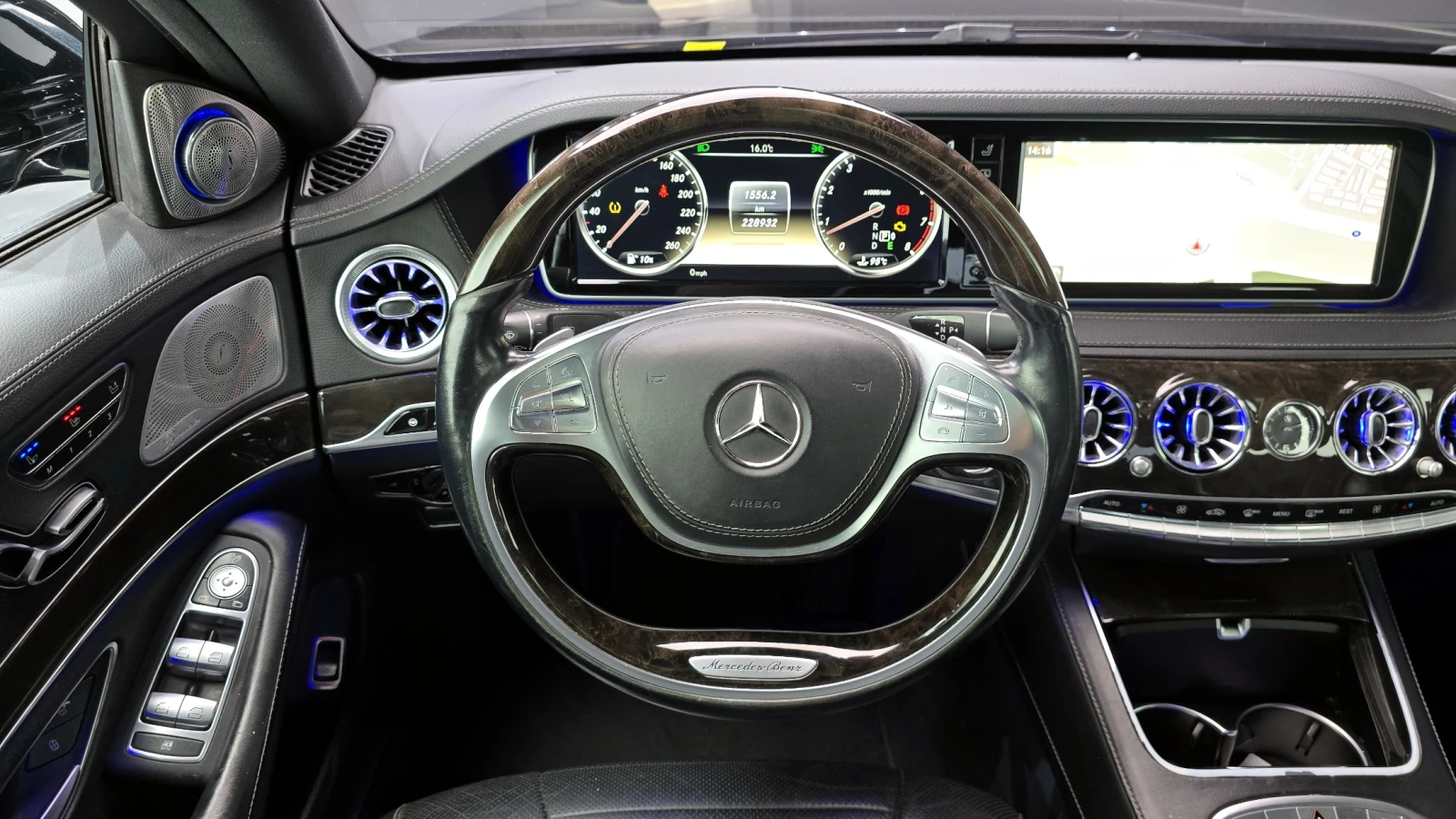 Mercedes-Benz S 500 BLIND SPOT* SOFT CLOSE* ЕЛ. БАГАЖНИК* КРАЙНА ЦЕНА, снимка 13 - Автомобили и джипове - 55435101