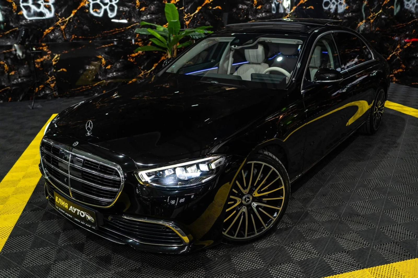 Mercedes-Benz S 350 D LONG 4MATIC AMG LINE LED ПАНО BURM ЛИЗИНГ 100%, снимка 4 - Автомобили и джипове - 55491535