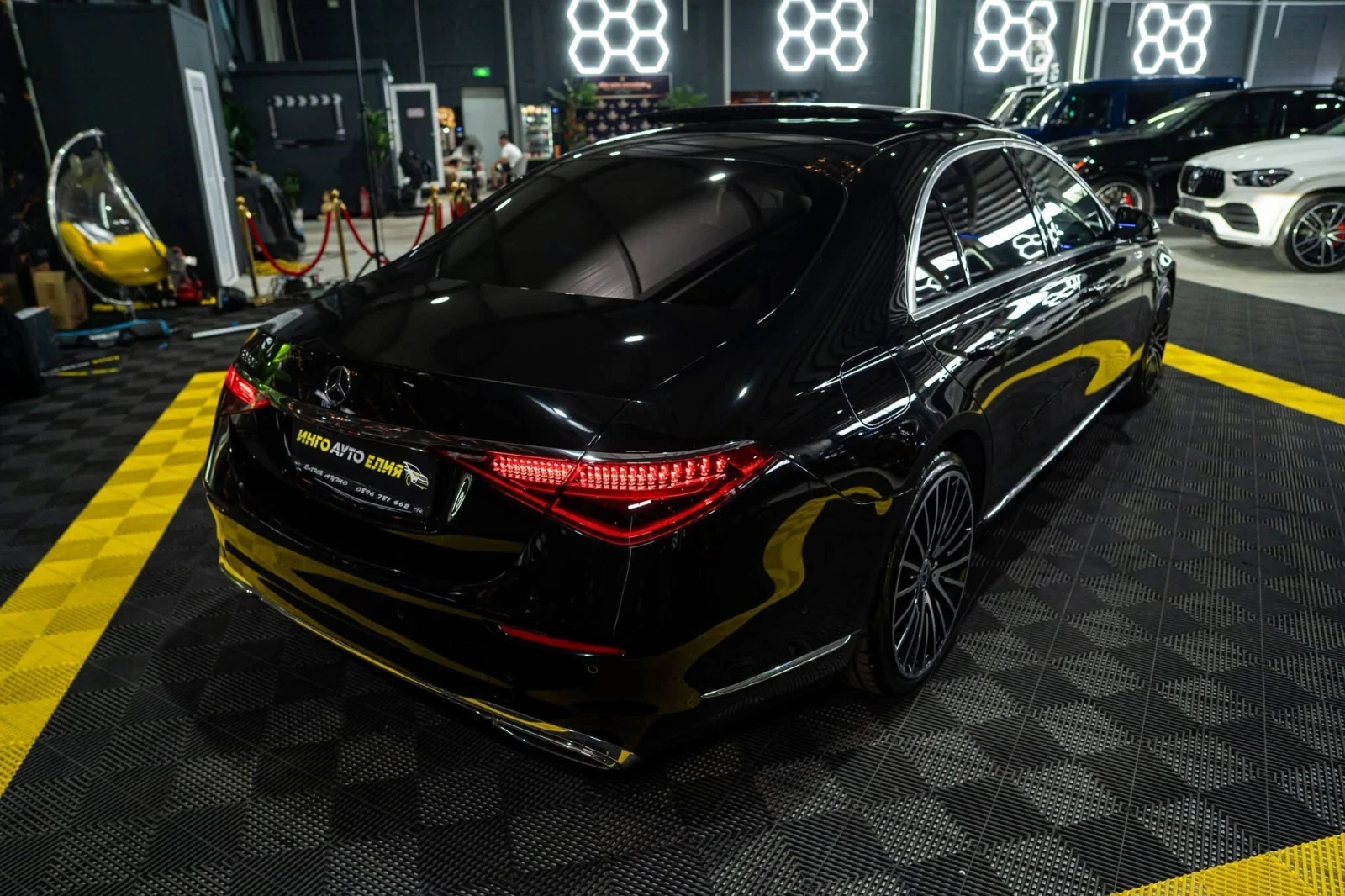 Mercedes-Benz S 350 D LONG 4MATIC AMG LINE LED ПАНО BURM ЛИЗИНГ 100%, снимка 8 - Автомобили и джипове - 55491535