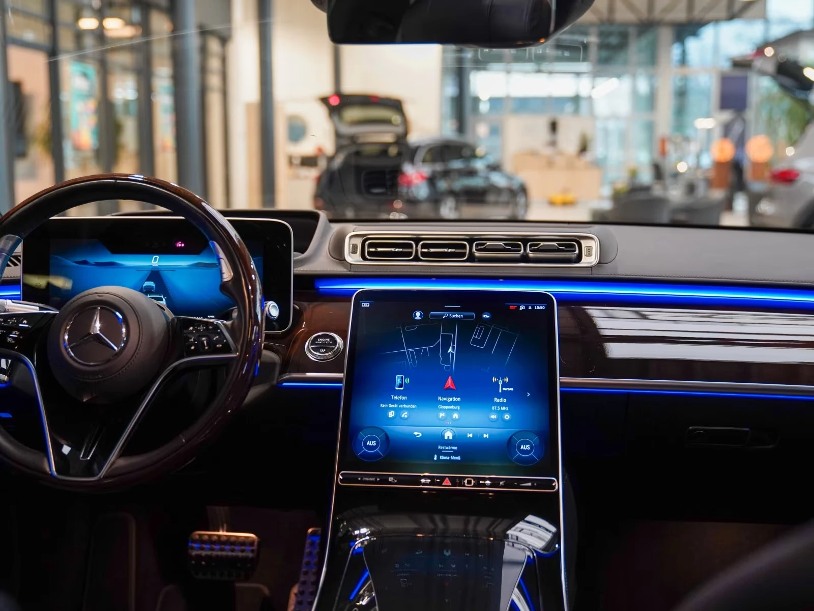 Mercedes-Benz S 500 4-MATIC LONG AMG-LINE TV HEAD-UP, снимка 7 - Автомобили и джипове - 53866932