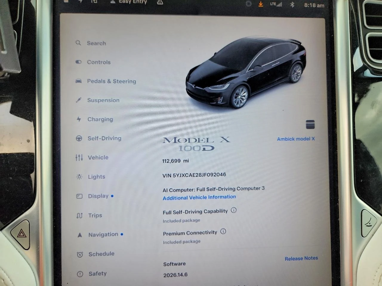Tesla Model X 100d , снимка 9 - Автомобили и джипове - 56222628