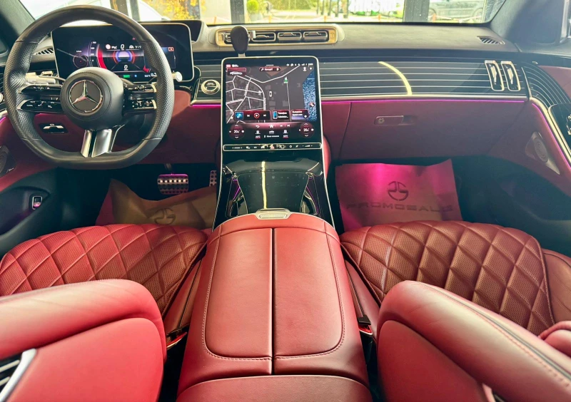 Mercedes-Benz S 580 E* AMG* 4Matic* Подгрев* Обдух* Burm* Лизинг , снимка 8 - Автомобили и джипове - 53518457