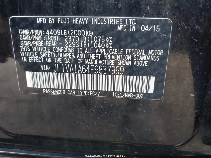 Subaru WRX 2.0l, снимка 9 - Автомобили и джипове - 54363349