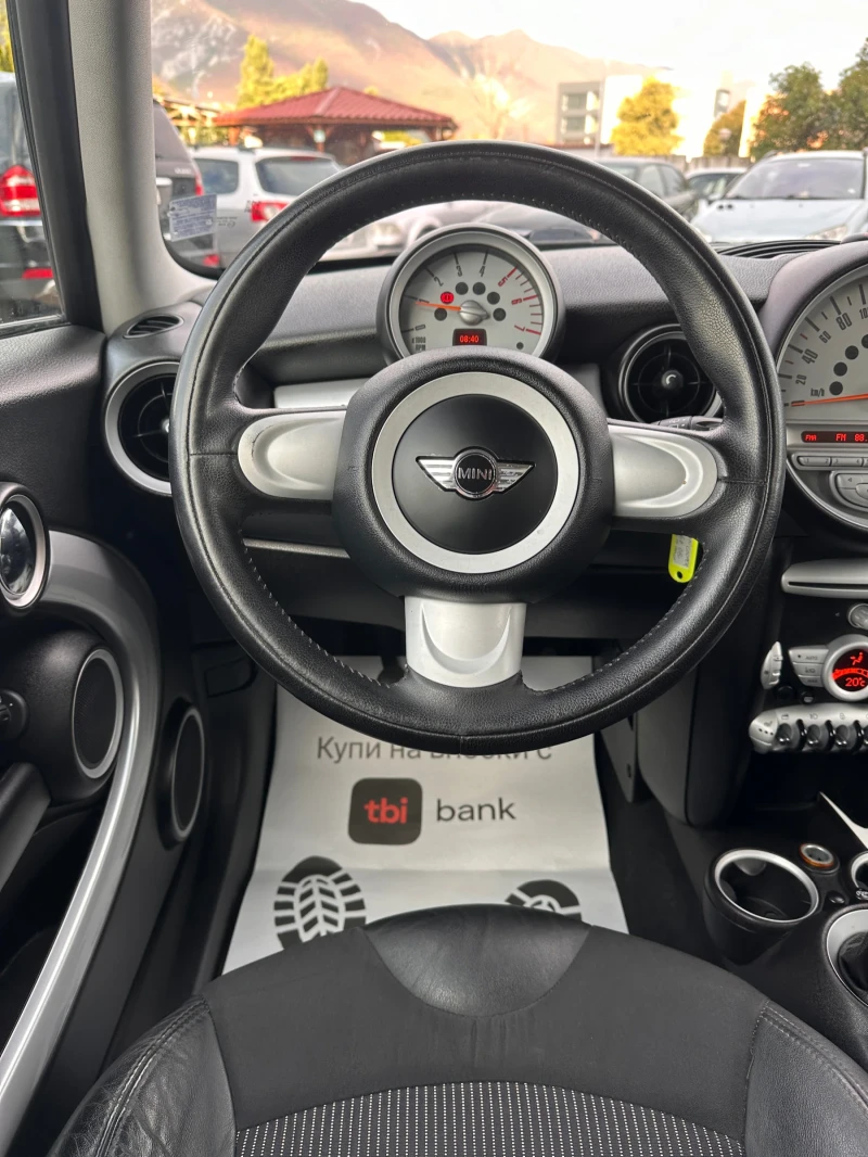 Mini Cooper 1.6TDI - КЛИМАТРОНИК, снимка 13 - Автомобили и джипове - 47350131