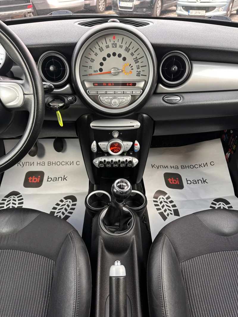 Mini Cooper 1.6TDI - КЛИМАТРОНИК, снимка 12 - Автомобили и джипове - 47350131