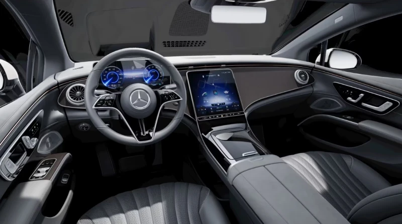 Mercedes-Benz EQS 450+ /333HP/PANO/MEMO/360/BURM/HUD/LED/DIGI/407g, снимка 3 - Автомобили и джипове - 51961747