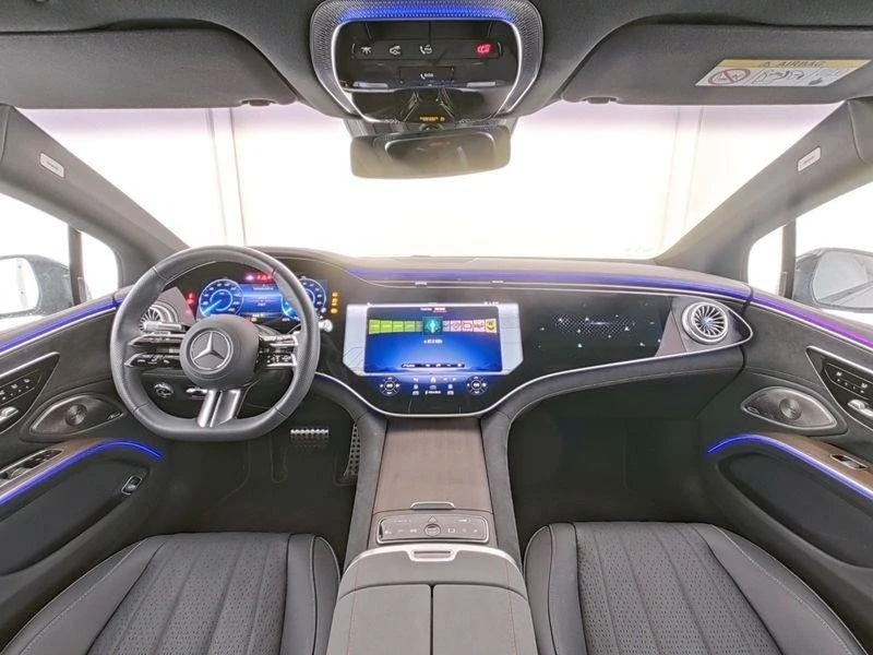 Mercedes-Benz EQS 450+ /AMG/4-MATIC/HYPERSCREEN/125kWh/BURM/PANO/360, снимка 9 - Автомобили и джипове - 52934396