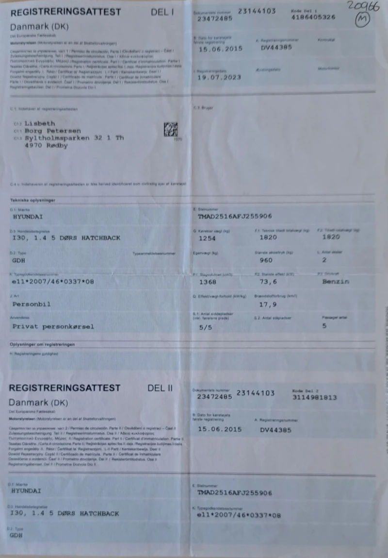 Hyundai I30 1.4i, euro 6, Danmark, снимка 15 - Автомобили и джипове - 48741858