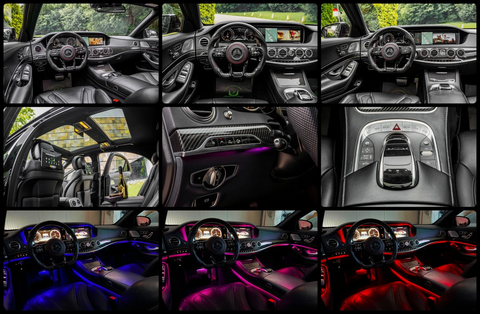 Mercedes-Benz S 350 d* 4MATIC* 9G* AMG* NIGHT PACK* PANO* 3xTV* 360CAM, снимка 17 - Автомобили и джипове - 54785328