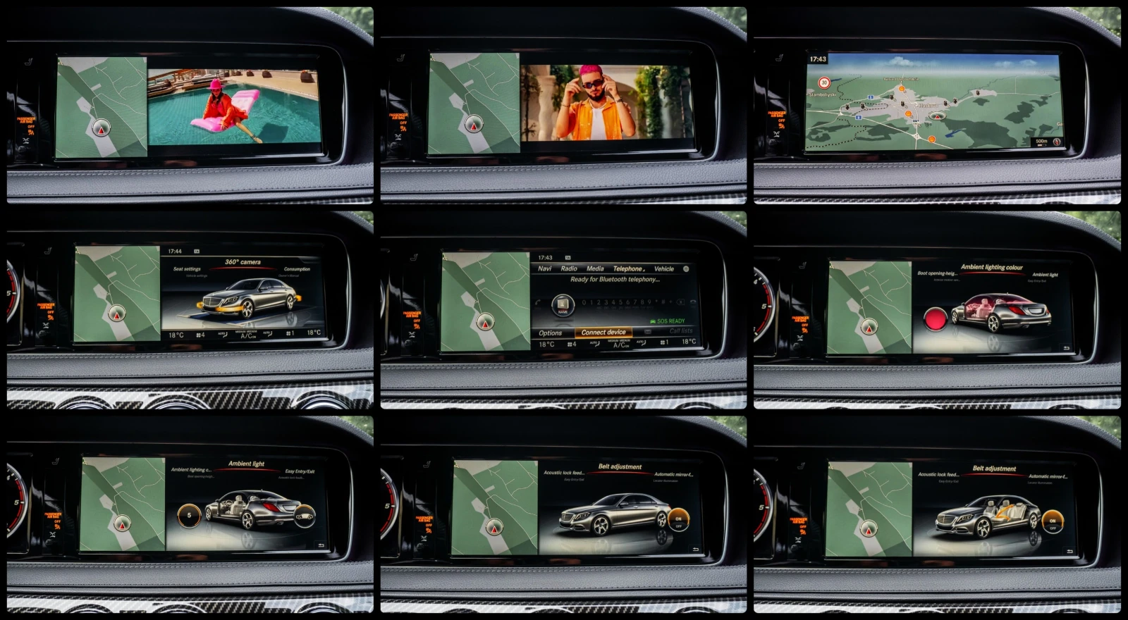 Mercedes-Benz S 350 d* 4MATIC* 9G* AMG* NIGHT PACK* PANO* 3xTV* 360CAM, снимка 16 - Автомобили и джипове - 54785328