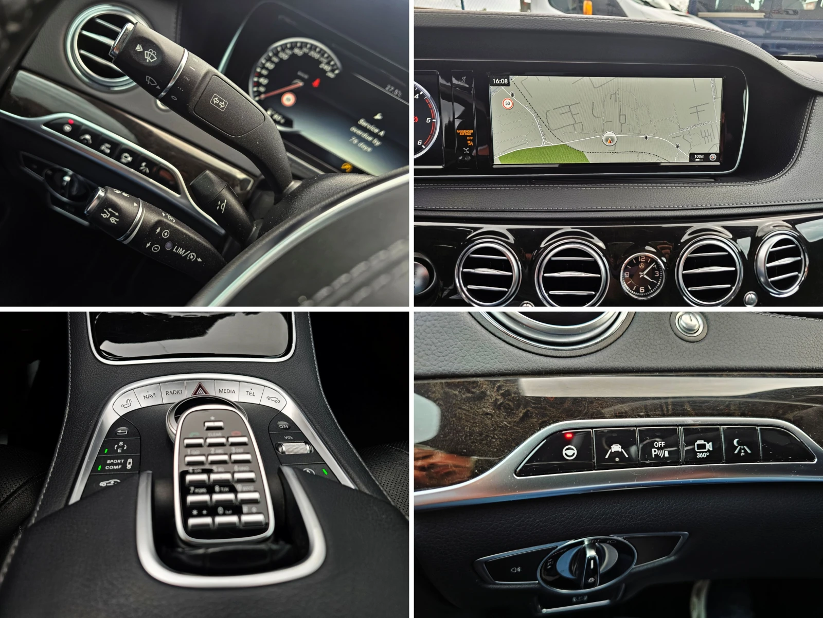 Mercedes-Benz S 350 4 MATIC* 9G* 3xTV* ВАКУМ* МАСАЖ* NIGHT VISION, снимка 15 - Автомобили и джипове - 54832288