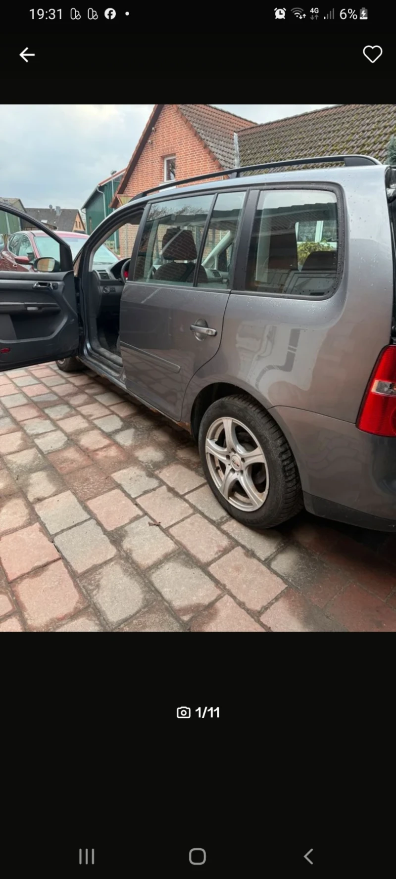 VW Touran 1.9 TDI, снимка 1 - Автомобили и джипове - 48527857