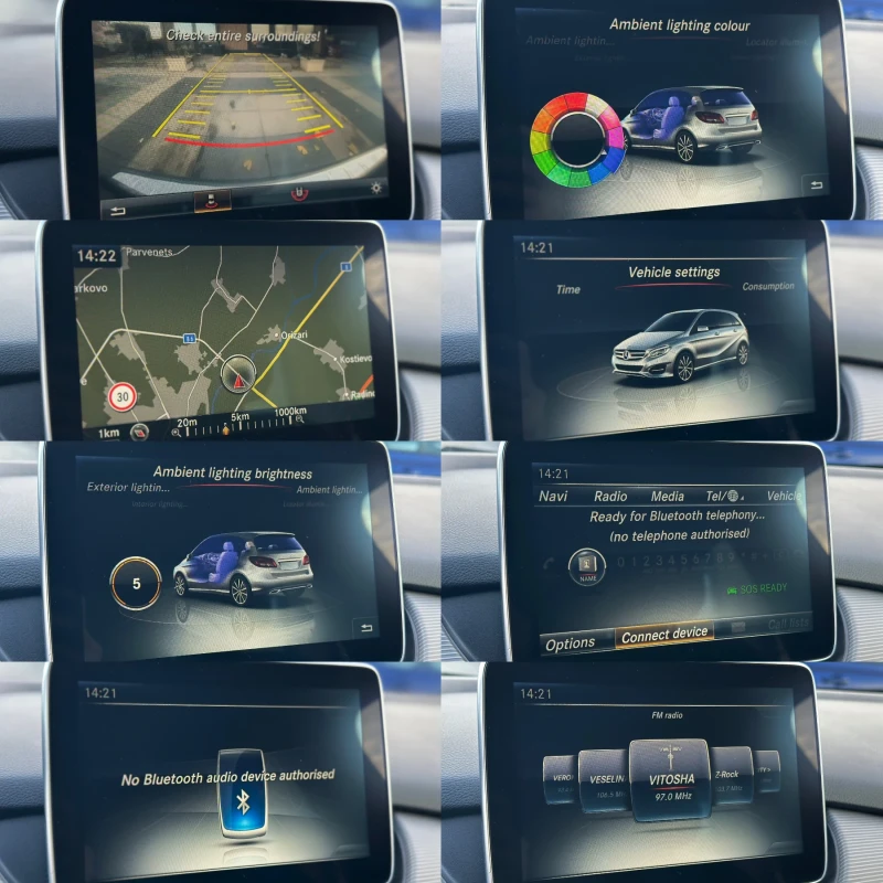 Mercedes-Benz B 180 * Facelift* АВТОМАТИК* 2016г.* СЕРВИЗНА ИСТОРИЯ* , снимка 15 - Автомобили и джипове - 52413913