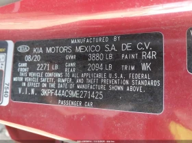 Kia Forte 1.6L I-4 DI, DOHC, VVT, TURBO, 201HP Front Wheel - 9500 € / 18580.38 лв. - 95877720 16