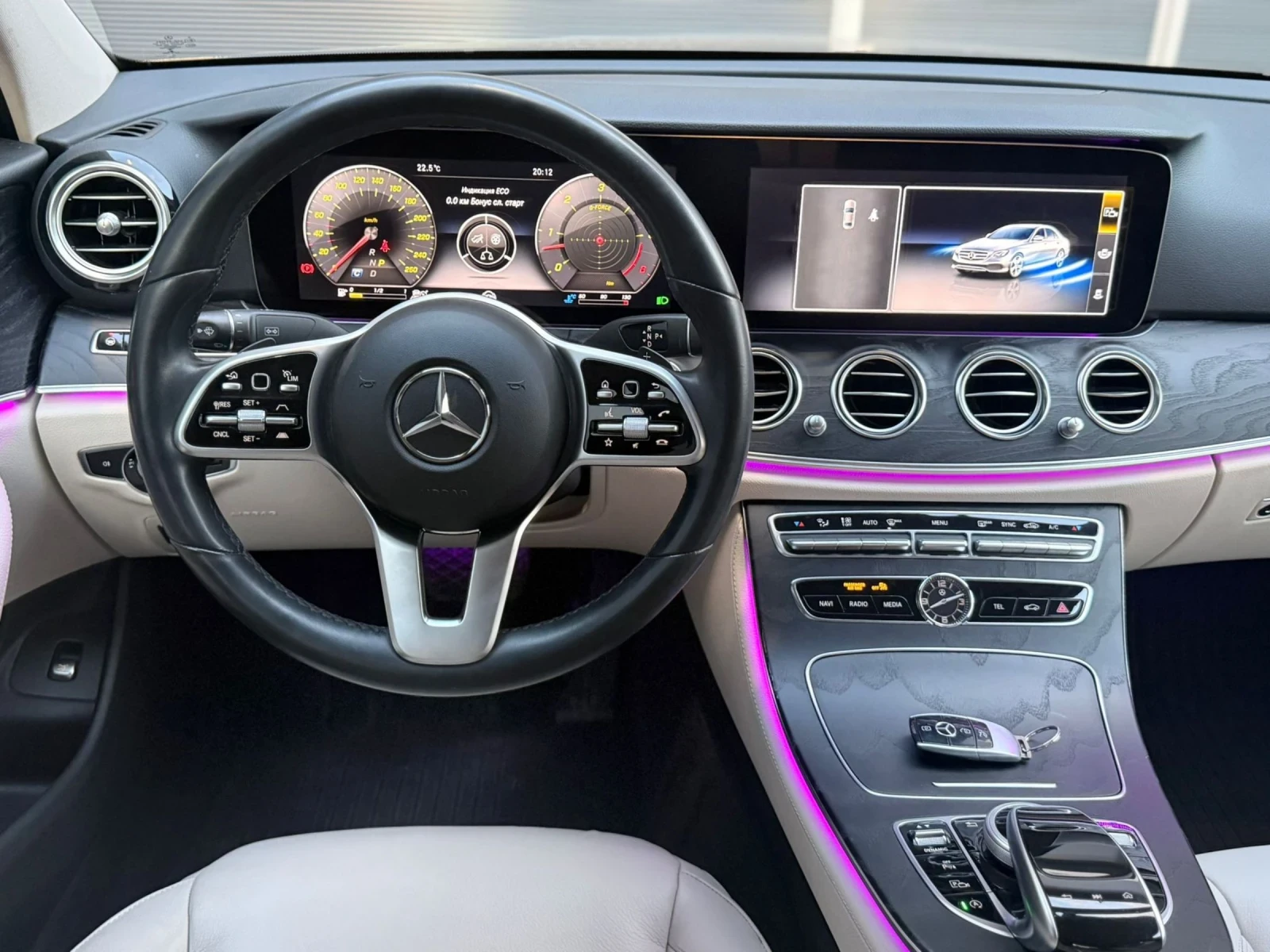 Mercedes-Benz E 400 Mercedes E400d AMG LineASSISTANCEMULTIBEAMFULL* , снимка 12 - Автомобили и джипове - 54443941