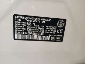 BMW X3 30i * Един собственик * Без инциденти * От BMW * , снимка 14