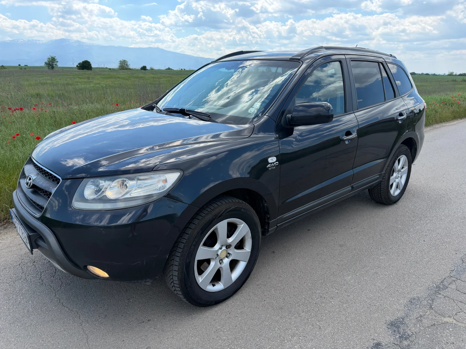 Hyundai Santa fe 2.2D Automatic Android Camera 4x4 Теглич, снимка 3 - Автомобили и джипове - 54912672