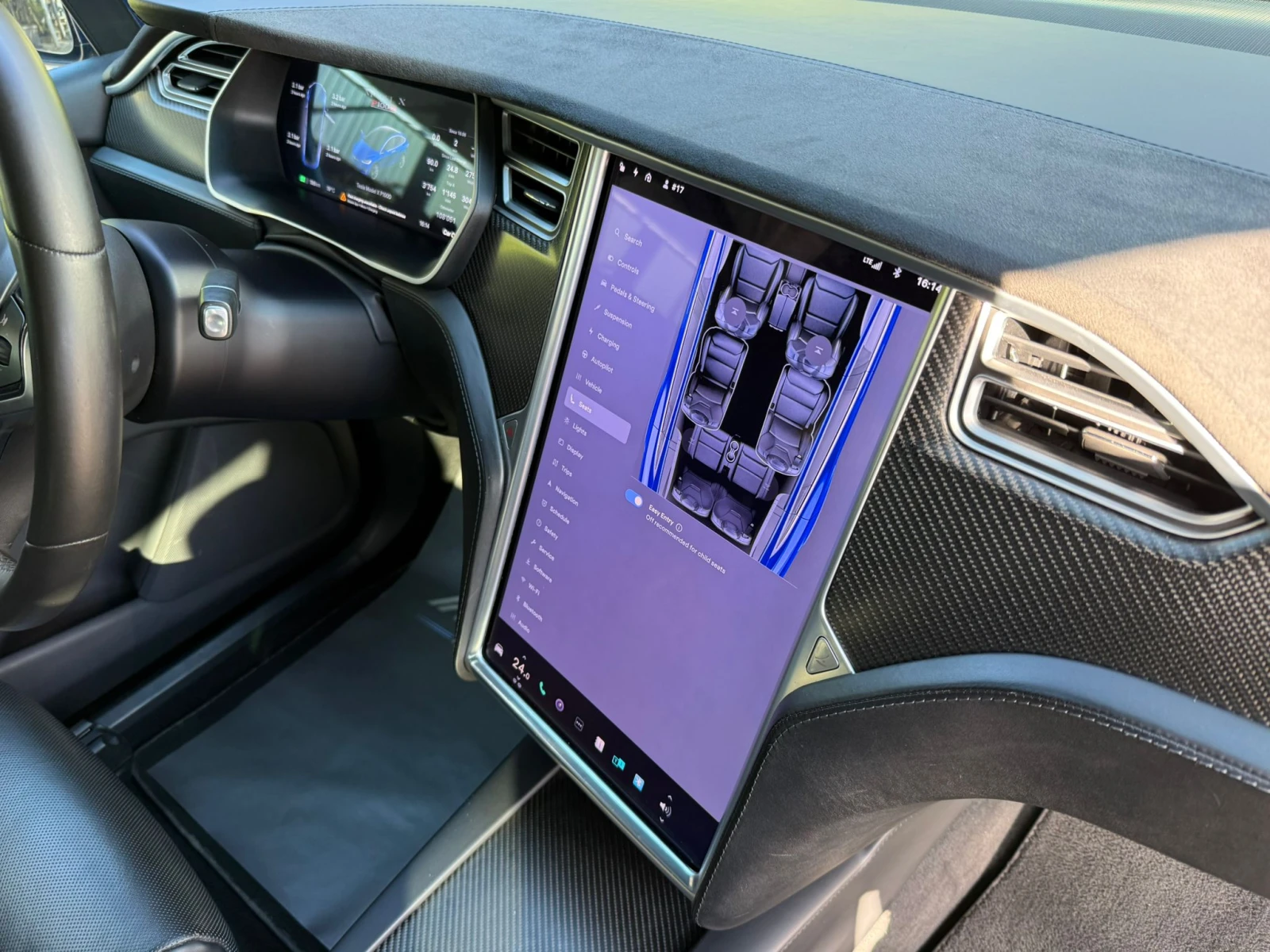 Tesla Model X P100/CARBON/ACTIVE SPOILER, снимка 13 - Автомобили и джипове - 53828641