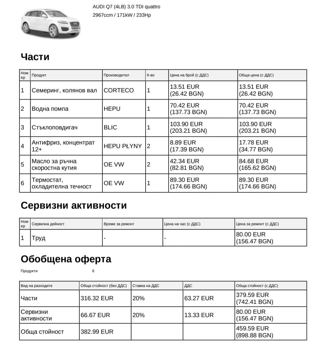 Audi Q7 3.0, снимка 16 - Автомобили и джипове - 54706687