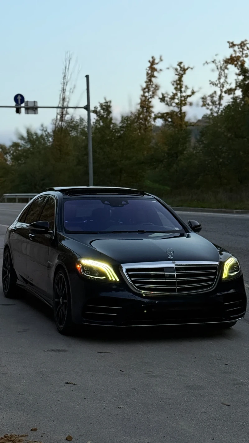 Mercedes-Benz S 560 V8 BITURBO, AMG OPTIC, DISTRONIC, МАСАЖИ, ПАНОРАМА, снимка 5 - Автомобили и джипове - 52392665