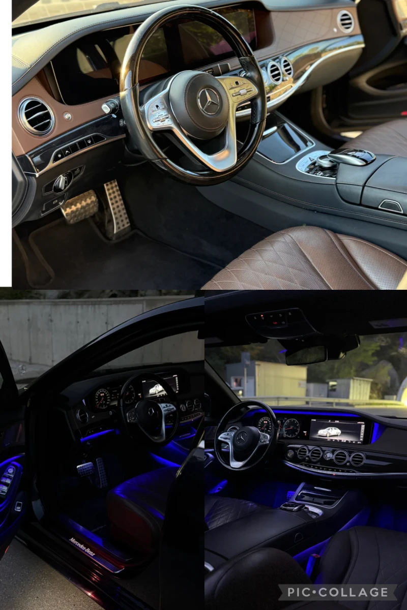 Mercedes-Benz S 560 V8 BITURBO, AMG OPTIC, DISTRONIC, МАСАЖИ, ПАНОРАМА, снимка 8 - Автомобили и джипове - 52392665